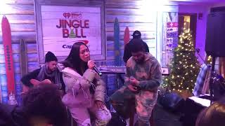 Khalid & Normani - Love Lies (Acoustic) at Jingle Ball Backstage