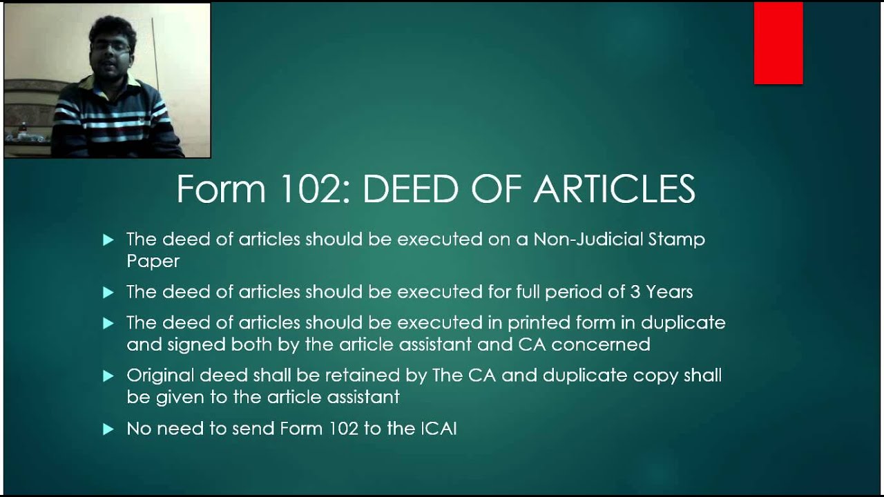 Ca Articleship Registration Procedure Youtube