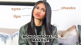 SIMPLE MONOCHROMATIC MAKEUP LOOK // What you need to create an easy monochromatic makeup look!