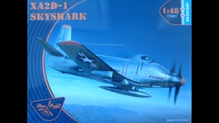 Review of Clear Prop models 1/48 Douglas XA2D-1 Skyshark.