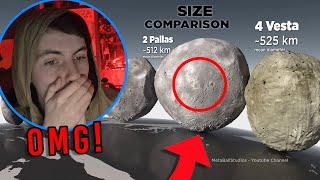 ASTEROIDS Size Comparison - Reaction by MetaBallStudios