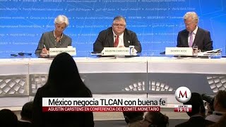 México está negociando TLCAN de buena fe: Carstens