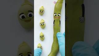 Macro C-Section on a Bean - 3 BOYS AND A GIRL❤️  #animation #cute #foodsurgery