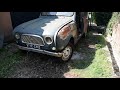 remise en route d une renault 4 de 1964 après 35 ans d arrêt