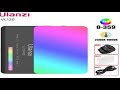 ulanzi vl120 full color rgb video light 2500k 9000k led photography lighting dimmable camera li