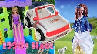 Huge 90s Vintage Barbie Haul: Fabulous Fountain Pool 1999, Kelly Playsets and Shoppin' Fun!
