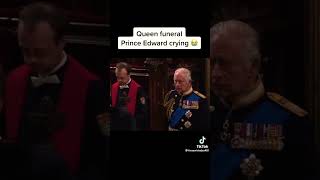 Prince Edward cries watching Queen Elizabeth coffin