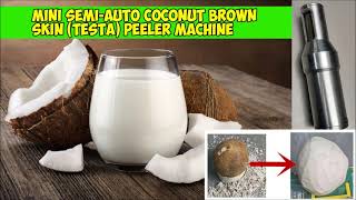 Mini Semi-Auto Coconut Brown Skin (Testa) Peeler Handheld Machine