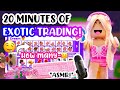 20 MINUTES OF EXOTIC TRADING WITH PENCIL TAPPING ASMR!💅🤤#adoptmeroblox #preppyadoptme #preppyroblox