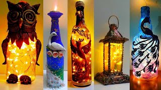 5 Diwali Decoration Ideas /Unique Bottle Lamp