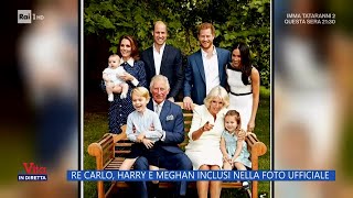 Re Carlo, Harry e Megan inclusi nella foto ufficiale - La Vita in diretta - 18/04/2023