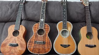 My Tenor Ukulele Collection - Kanile'a, Sumi Kobo, De Vekey & Big Island