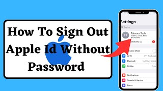 How to sign out apple id without password |How to remove apple id without password in iPhone |iOS 17