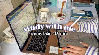 【study with me】📝やる気が出ない時はクリックして！piano bgm - 1時間