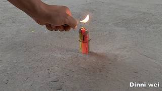 There are 3 ways to use firecrackers to explode lighters. How powerful are the firecrackers?