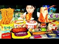 ASMR MUKBANG| Convenience store in outdoor! Fire Noodles, Ramyun, Tteokbokki, Kimbap, Desserts.