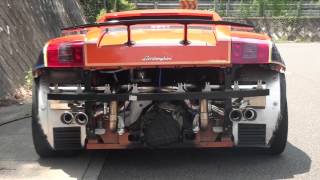 超高音サウンドLamborghini Gallard F1sound Exhaust Sound! Product by EXHAUTECH JAPAN