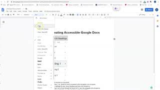 Creating Accessible Google Docs