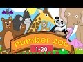 Learn to Count to 20 with Number Zoo | Toddler Fun Learning Collection