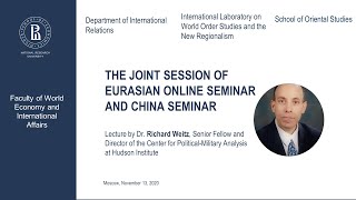 The joint session of Eurasian Online Seminar and China seminar with Dr. Richard Weitz