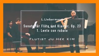 플룻 소나타 L.Liebermann: Sonate für Flöte und Klavier, Op. 23 1. Lento con rubato 비엔나 주희쌤