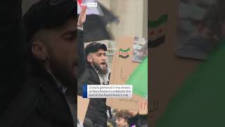 Syrians in Manchester celebrate