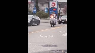 Meanwhile in Surrey 🇨🇦 #surrey #brampton #canada #india #viral #trending #chetak #bike #funny #lol