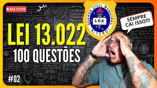 🚨 GCM NITERÓI - 100 QUESTÕES LEI 13.022 / 14 [LIVE 02 ] ESTATUTO GERAL DAS GUARDAS MUNICIPAIS