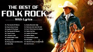 Folk Rock Country Music With Lyrics - Kenny Rogers, John Denver, Cat Stevens, ... - Folk Rock Songs