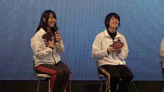 2019/11/23 川口オート オートレース埼玉支部選手会『勤労感謝ファンイベント』女子4選手（佐藤摩・片野・本田・信澤）トークショー