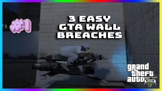 3 Easiest GTA 5 Wall Breaches 🔥 #1 Best Glitch Spots in GTA Online