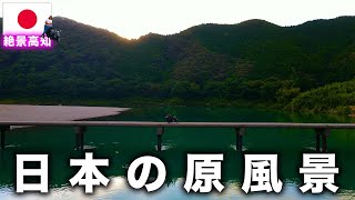 【高知 無料キャンプ】四万十川でキャンプして100年前にタイムスリップ！!【日本一周原付バイク旅】