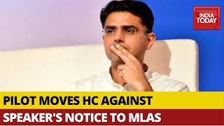 Sachin Pilot Moves Rajasthan HC Against Speaker's Disqualification Notice To Rebel MLAs