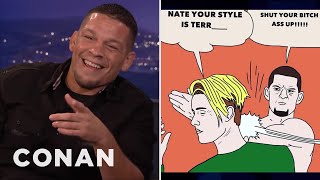 Nate Diaz On His Beef With Justin Bieber | CONAN on TBS