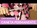 Como remover marcas de Caneta Permanente