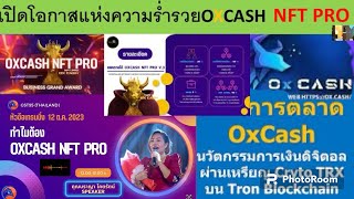 แผนรายได้ oxcash nft pro ทำไมต้องทำ oxcash ทำทันทีได้ทันที