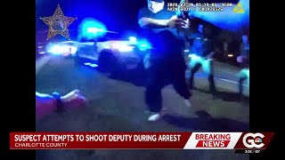 Bodycam shows homicide suspect pointing gun at deputy, pulling trigger in Charlotte County
