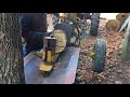 splitting seasoned oak hickory and locust for firewood