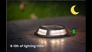 UME Solar Deck Lights---get free energy and protect the earth.  Illuminate your way home