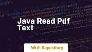 java read pdf text