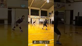 バドミントン40代シニア＆解説者が悔しがった1打! #バドミントン #badminton #totos北九州 #배드민턴 #全日本シニア #badmintonlovers