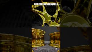 Gold Chrome Forged Modular Rims Wheels | Dodge Challenger | Carbonzone Unlimited