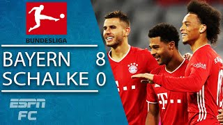 Serge Gnabry scores HAT TRICK & Lewandowski shines in Bayern's HUGE win vs. Schalke | ESPN FC