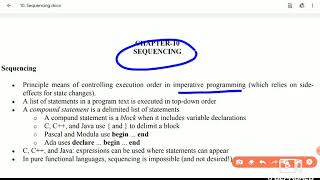 8. Sequencing , Selection, Iteration