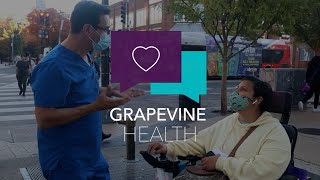 Talking Covid-19 in Spanish with Dr. Fabian on the street I Grapevine Health