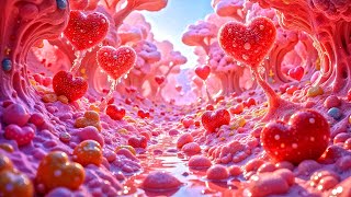 ❤️ Ultra HD Valentine's Day Background | 4K Animated Hearts Screensaver | Copyright Free Footage ❤️