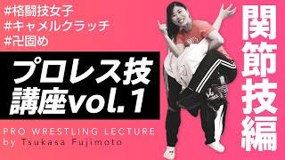 【プロレス技】関節技のやり方｜藤本つかさのプロレス技講座vol.1関節技編【プロレス】