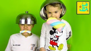 CHALLENGE SQUISHY FOOD !!! Egorka vs Yarik !!! REAL FOOD against Squishy Toys !!! 2018 for children