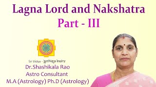 Lagna Lord and Past Karma (Part - 3 of 3) - Jyothishya Basics (English)