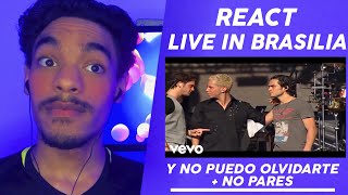 [ REACT DUPLO ] Reagindo a RBD | RBD - Live In Brasília   - Y No Puedo Olvidarte + No Pares